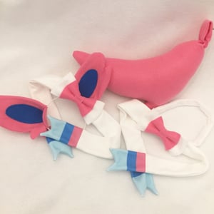 Image of Sylveon or Shiny Sylveon Ears, Bowtie, or Tail