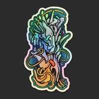 Helping Hands Holographic Sticker