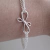 Victorian Ribbon Bracelet, Sterling Silver