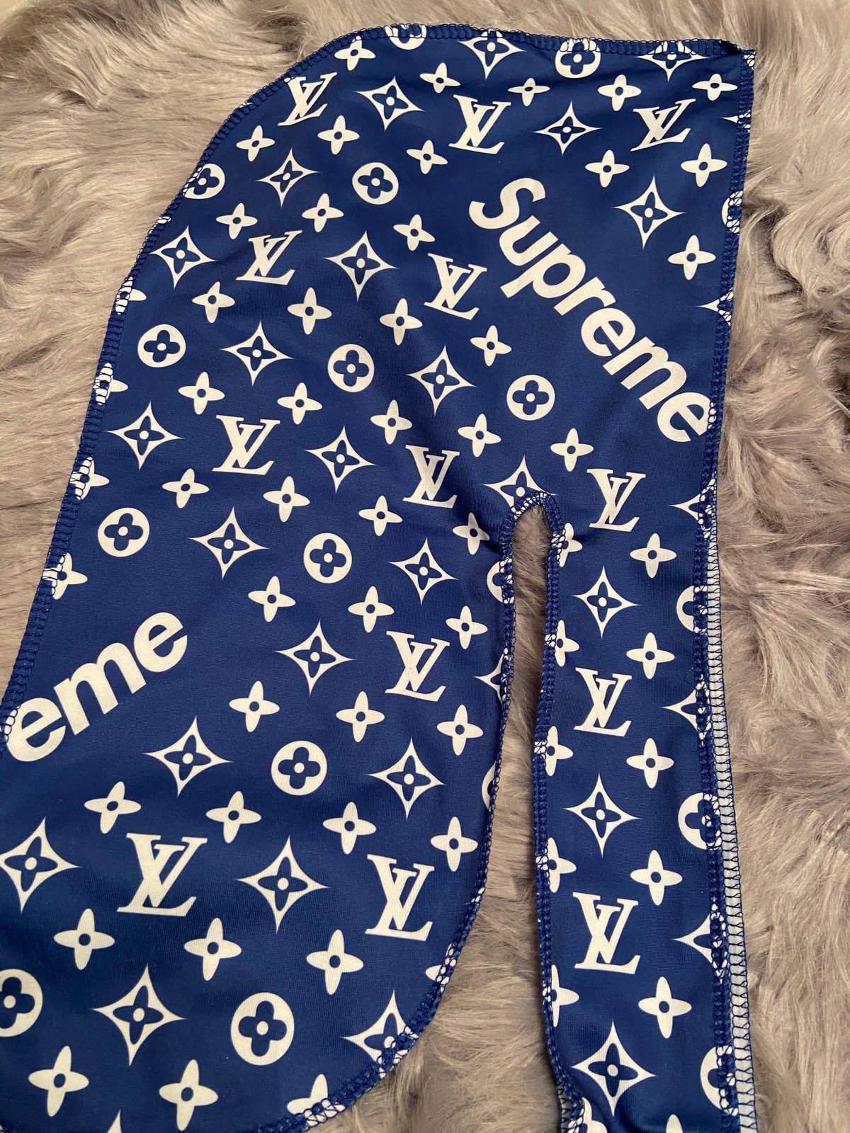 Silky Designer Supreme X LV Print Durag - Most Hated Waves