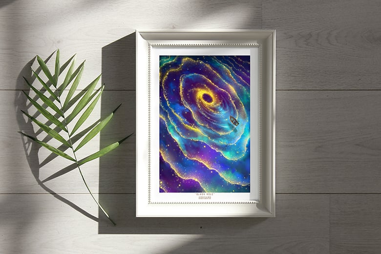 Image of Fantasy A4 PRINT- with border