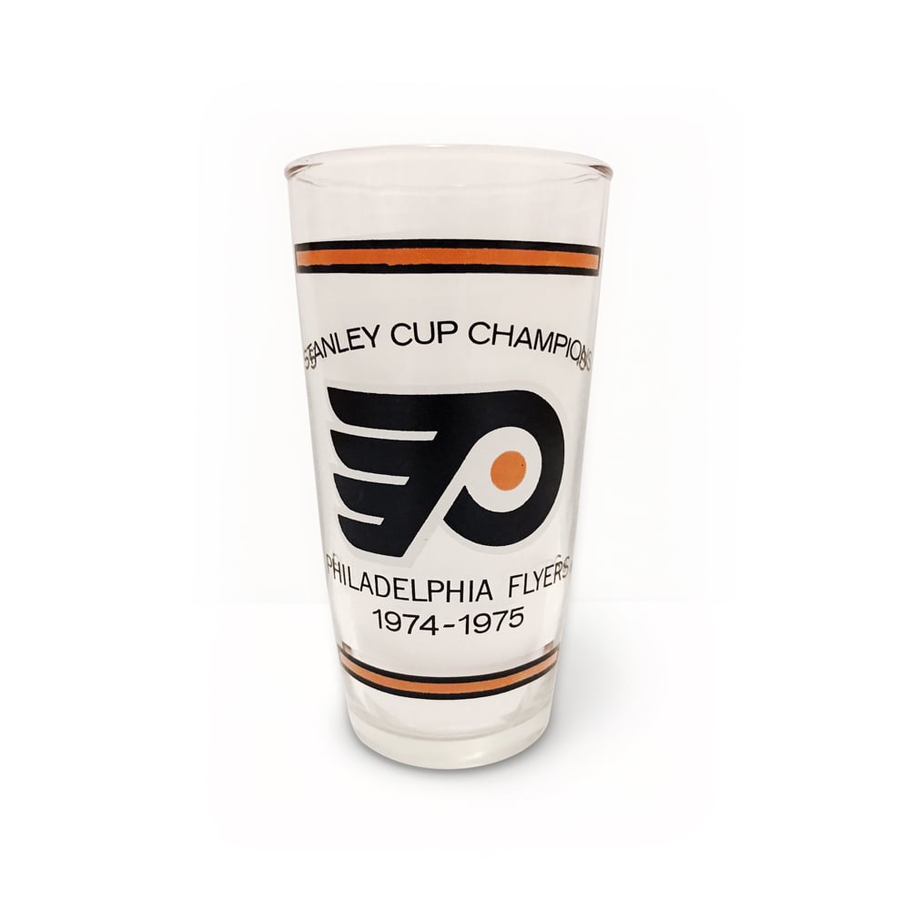 Image of Philadelphia Flyers - Vintage 1974-1975 Stanley Cup Champions Roster Glass