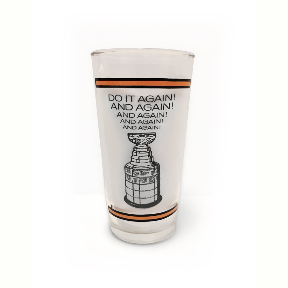 Image of Philadelphia Flyers - Vintage 1974-1975 Stanley Cup Champions Cup Glass