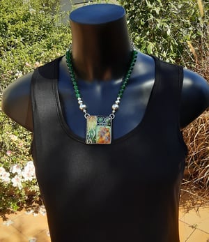 Image of Growth Cloisonné Enamel Necklace