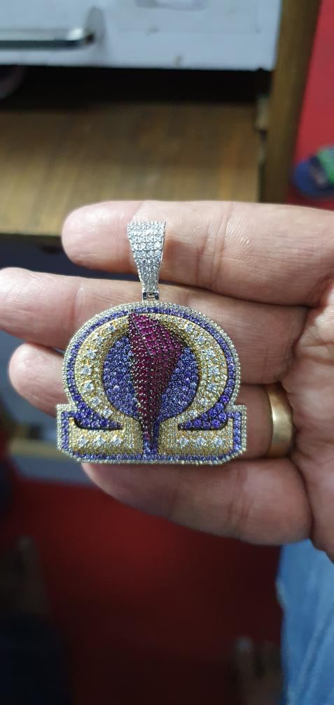 Image of Omega Lightning Bolt Pendant Mini