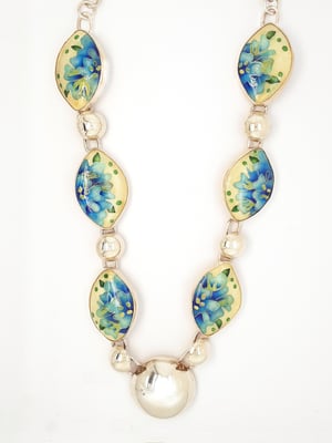 Image of Spring time: Cloisonné Enamel Necklace 