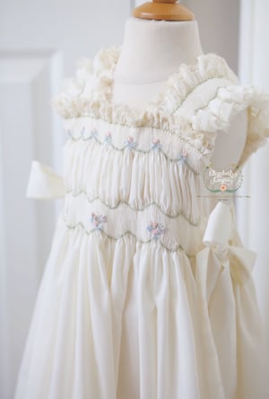 Image of Phoebe Smocked Peasant Dress 
