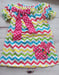 Image of ROCK BOTTOM BLOWOUT SALE - Rabbit Chevron Dress -Sizes 5t and 6t