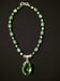 Image of PERIDOT PENDANT MYSTIC AURA NECKLACE SET