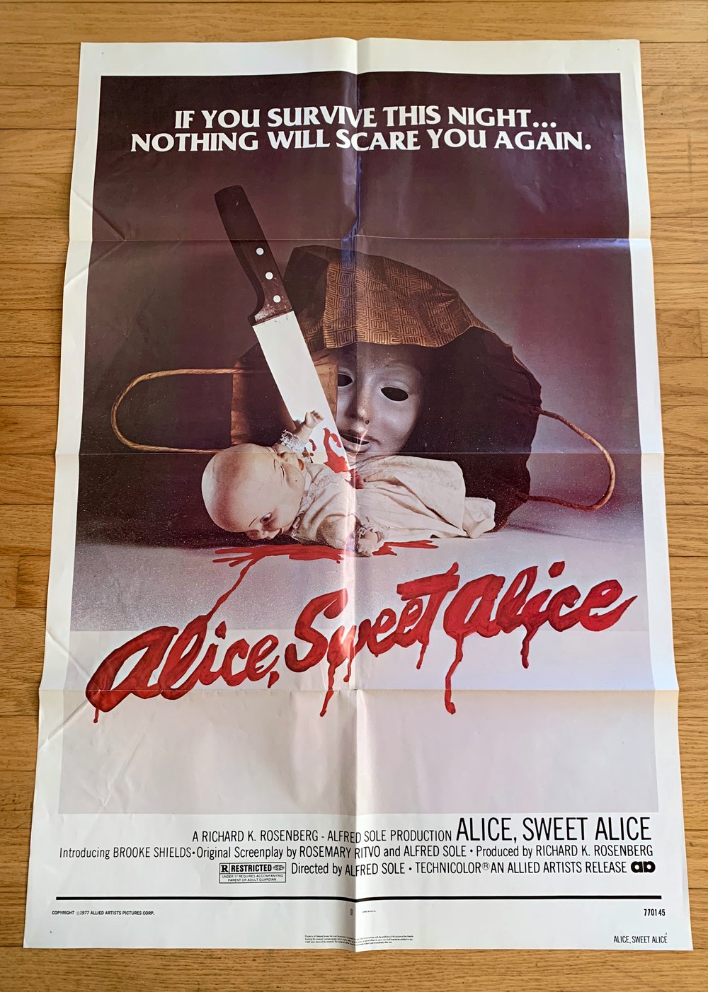 1976 ALICE, SWEET ALICE Original U.S. One Sheet Movie Poster