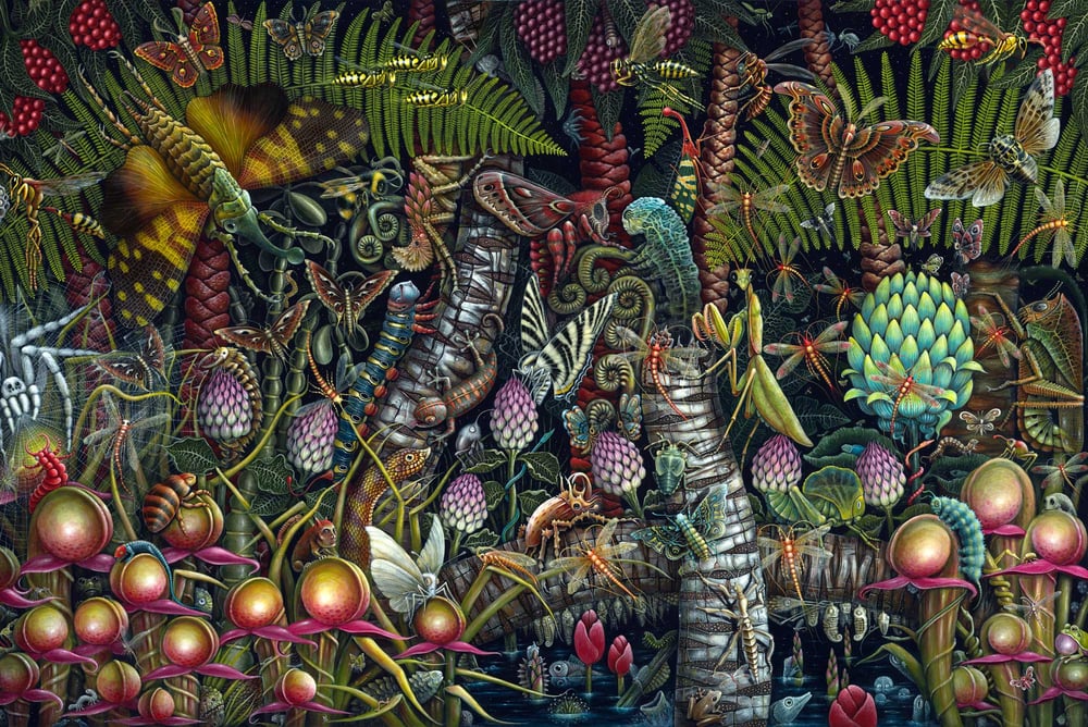 Image of MICROCOSMIC GARDEN • 35 X 23" SIGNED EDITION