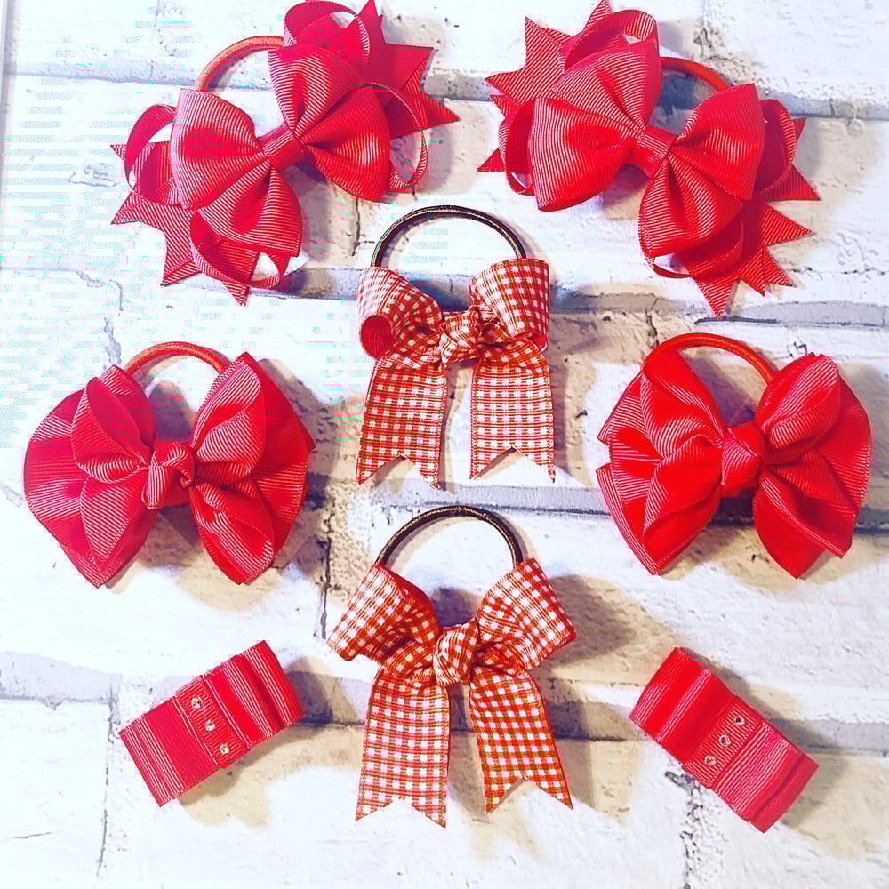 Image of 8 Ribbon bow school set