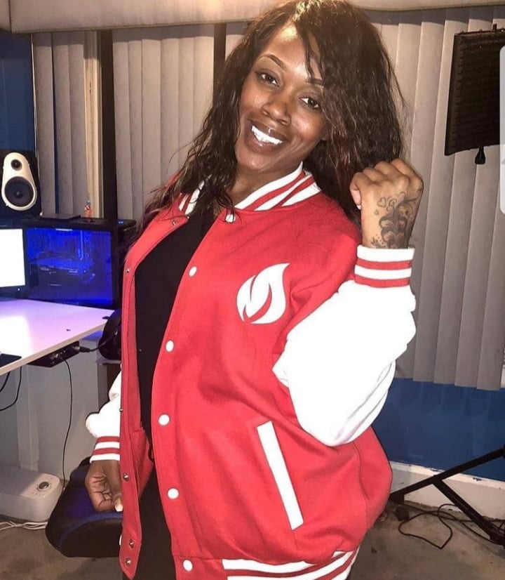 Image of "Fire Flame" Varsity Fleece Jacket (Fuego Blanco Collection) 