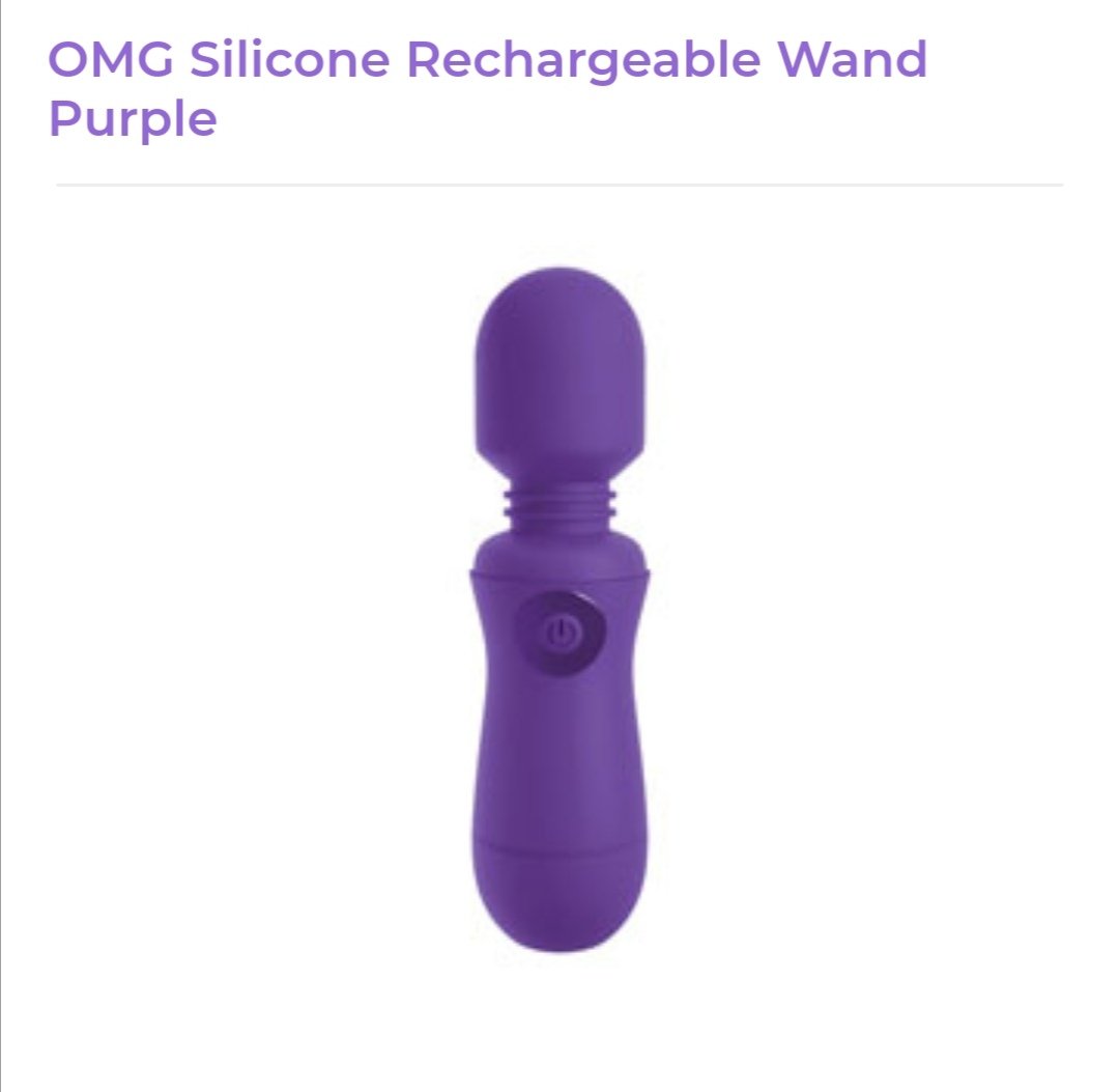 Image of OMG Silicone Rechargeable Wand Purple