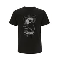 Image 1 of TEE-SHIRT NOIR - GRIM SKULL SILVER