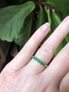 five emerald wedding band