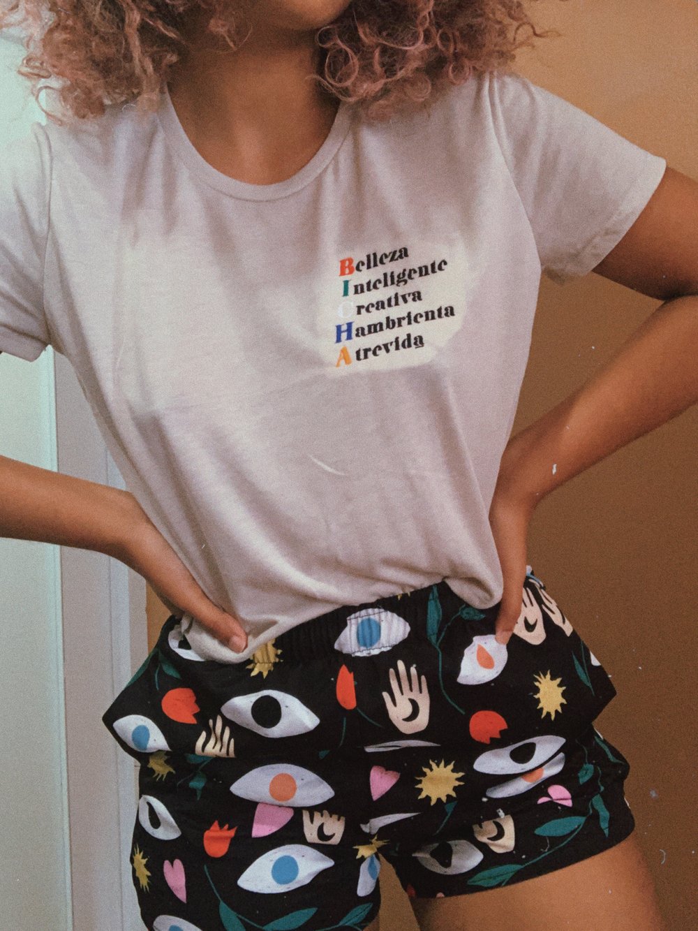 Image of B.I.C.H.A. Embroidered Crop Top
