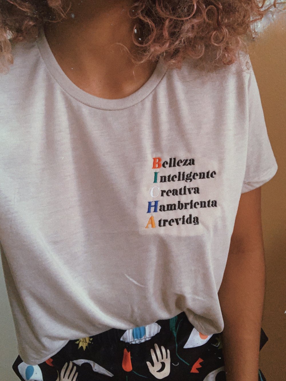 Image of B.I.C.H.A. Embroidered Crop Top