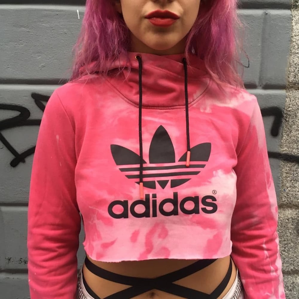 ADIDAS CROP TOP HOODIE Groupies Vintage