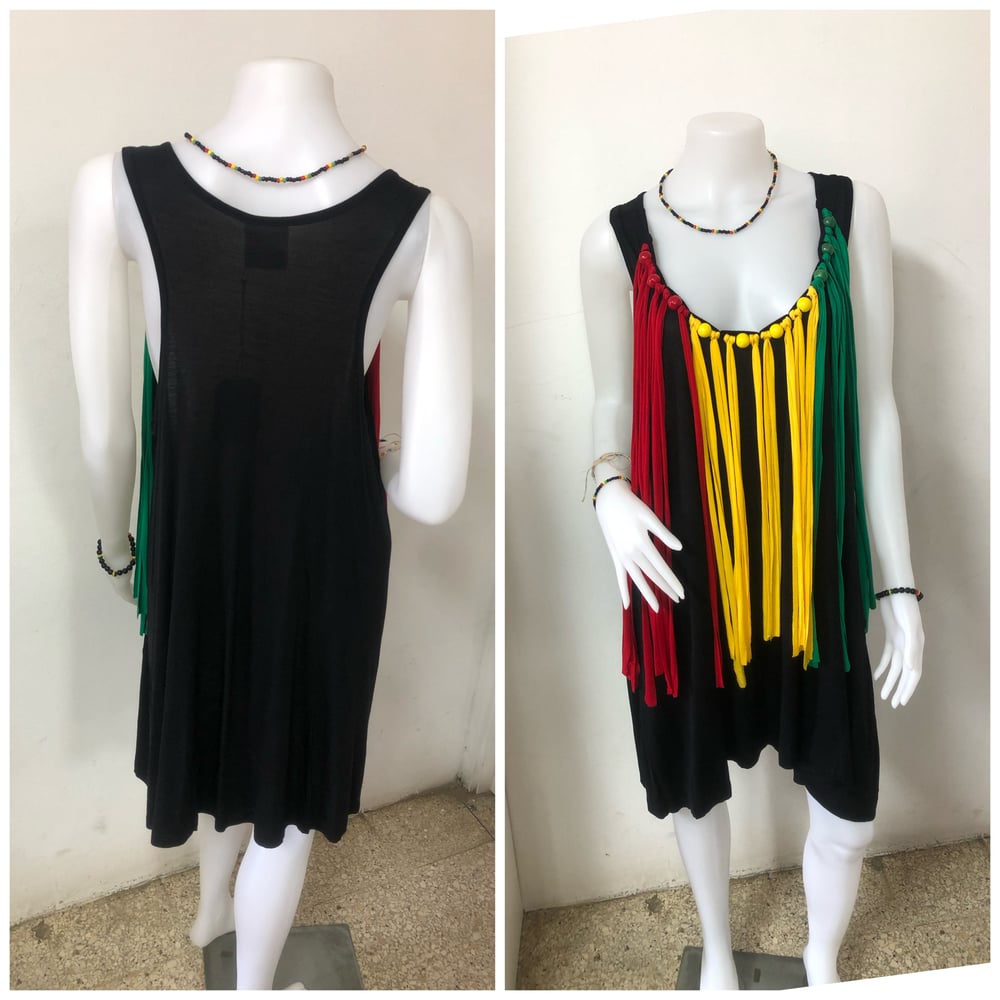 Rasta Fringe Dress