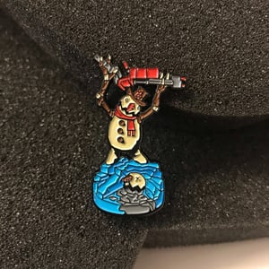 Frosty the Pyro soft enamel pin