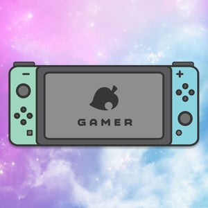 Image of Animal Crossing New Horizons Gamer Switch Hard Enamel Pin