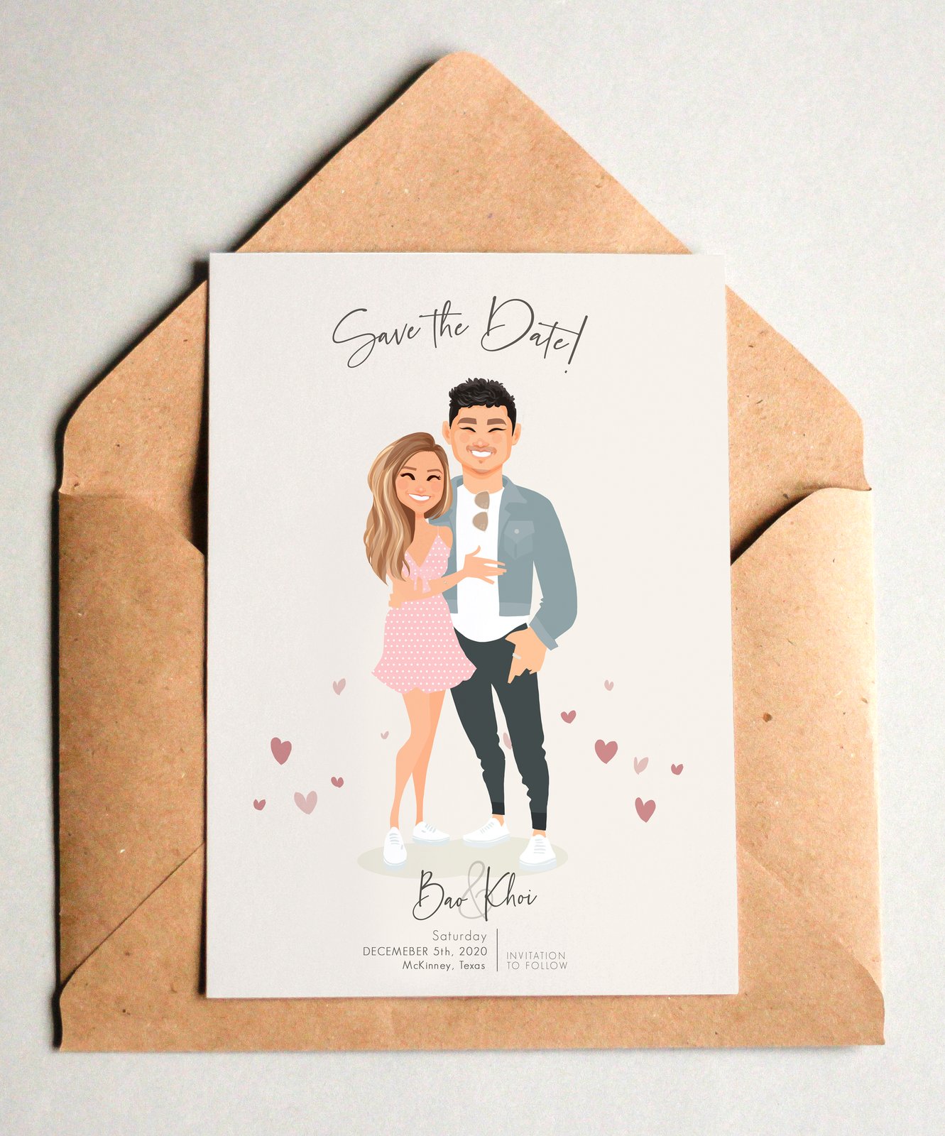 Custom Wedding Invitation Wedding Save The Date Wedding Illustration buy Custom Portrait Custom Wedding Card Custom save the date Invitation