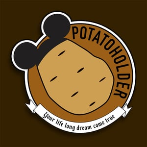 Image of Potatoholder enamel pin 