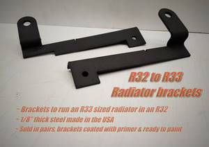 Image of R32 to R33 Radiator brackets