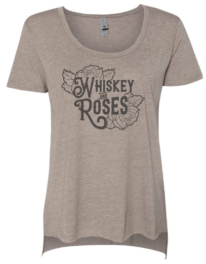 Image of Whiskey & Roses Scoop Neck Tee