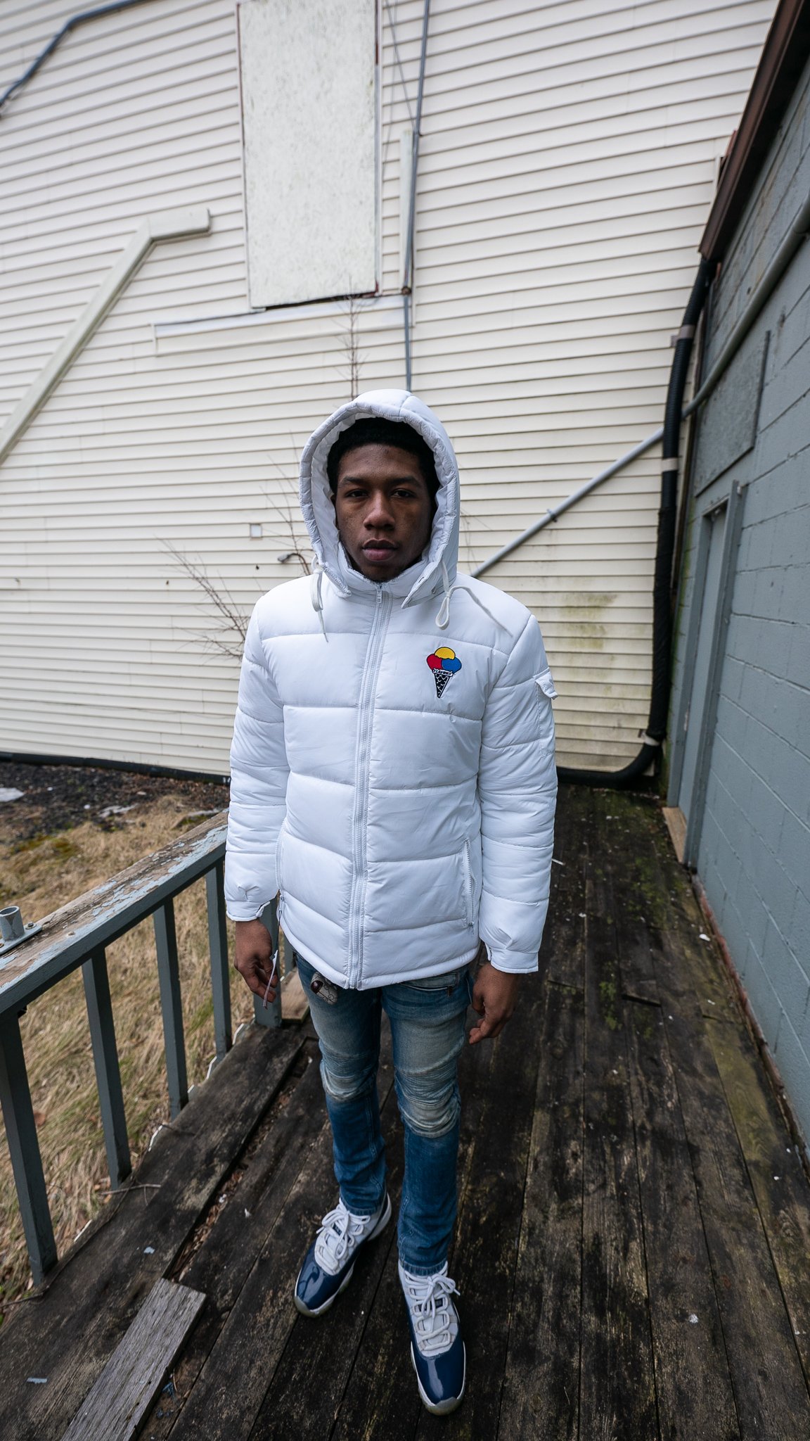 White Bubble Coat | Flavors Clothing