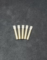 5 pack of 1" silver contact screws 
