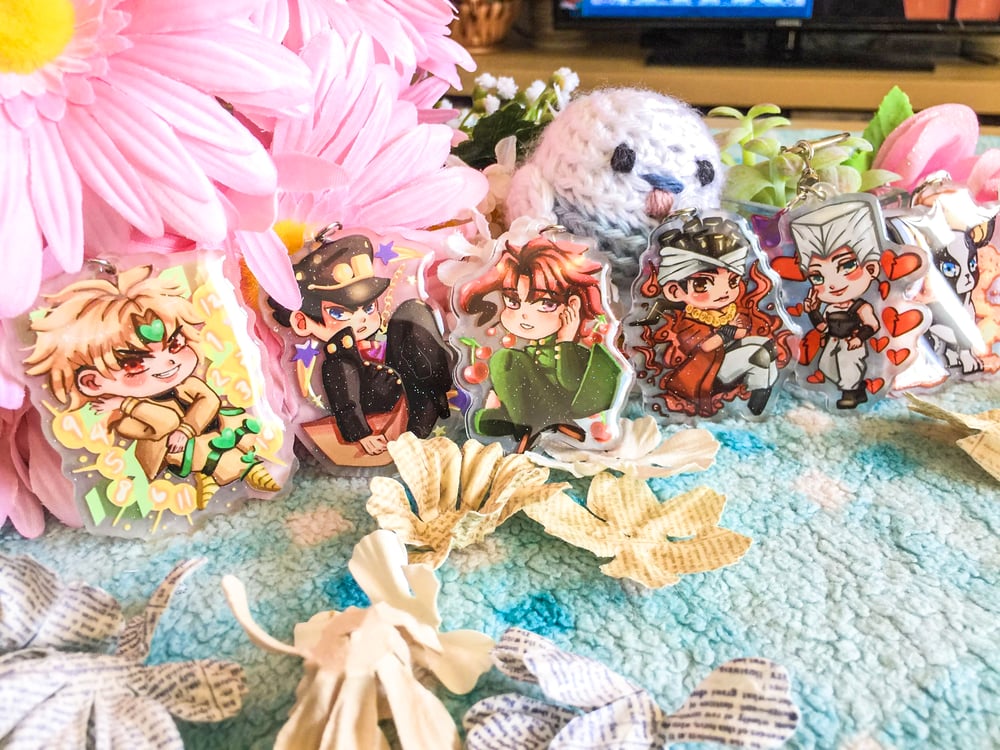 Image of Jojo's Bizarre Adventure Stardust Crusaders Acrylic Charms