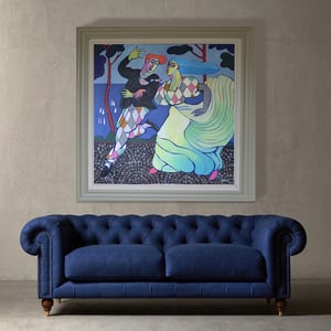 Image of Huge Contemporary Painting, 'Harlequin Hokey Cokey,' Poppy Ellis