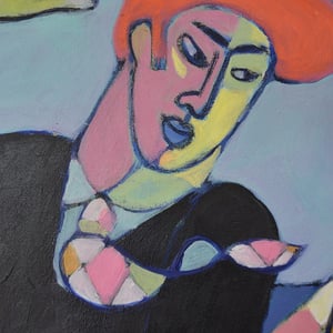 Image of Huge Contemporary Painting, 'Harlequin Hokey Cokey,' Poppy Ellis