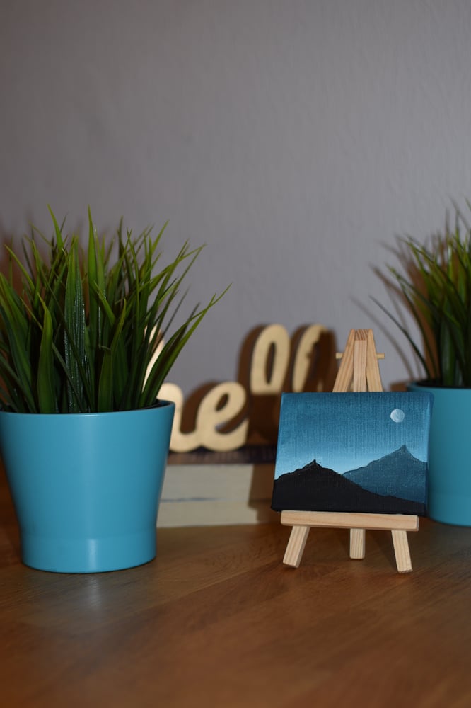 Image of Moon over the mountains