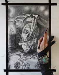 Image 2 of HOLY DEATH original graphite drawing 