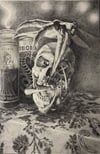 HOLY DEATH original graphite drawing 