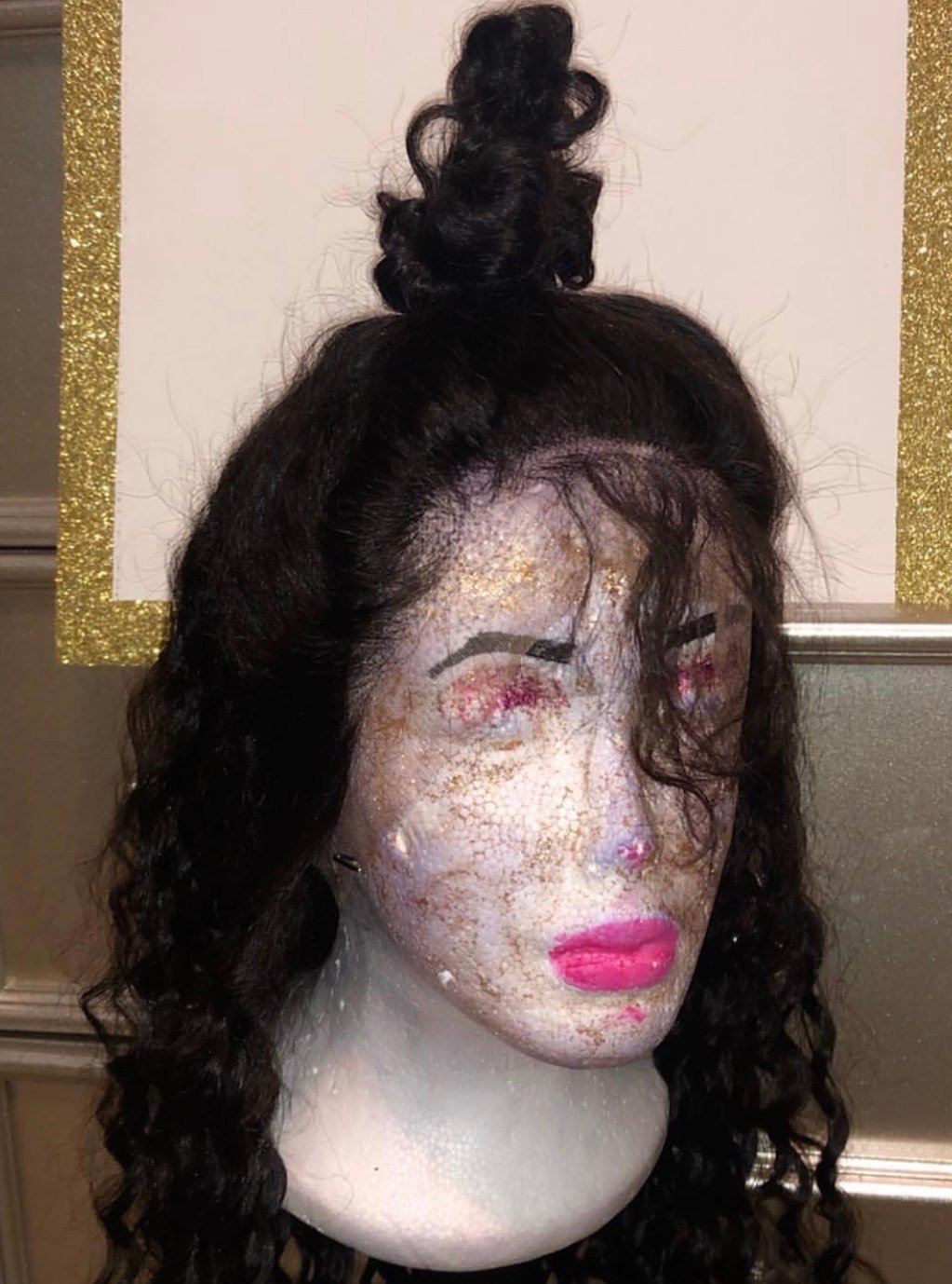 Image of Glueless Curly Lace Front Unit