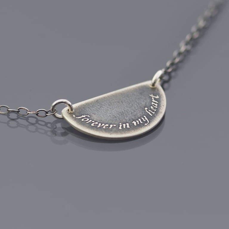 Forever In My Heart Sterling Silver Necklace Image 2