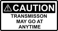 Image 1 of Caution Transmission Decal