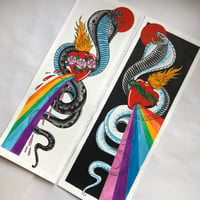 Image 2 of Rainbow cobra prints pair 