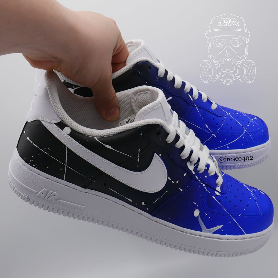 Image of Custom AF1s - Blue/Black 