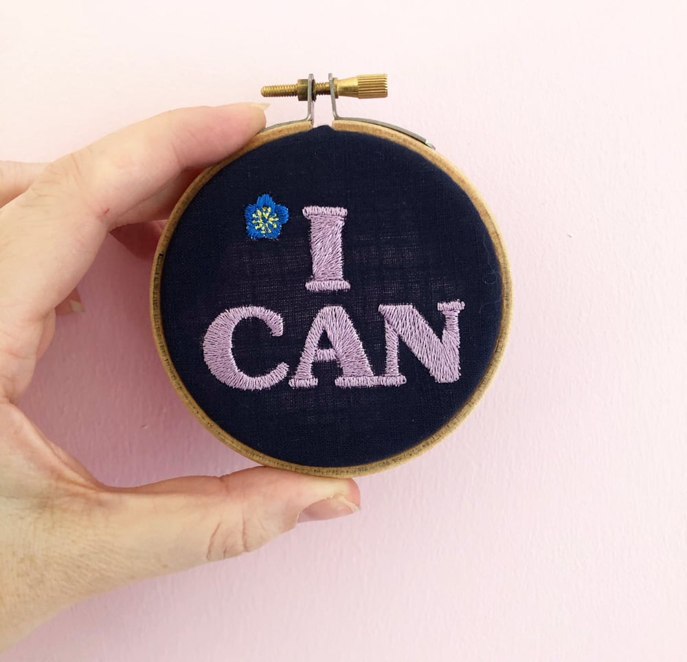 Image of I CAN Embroidery Hoop 
