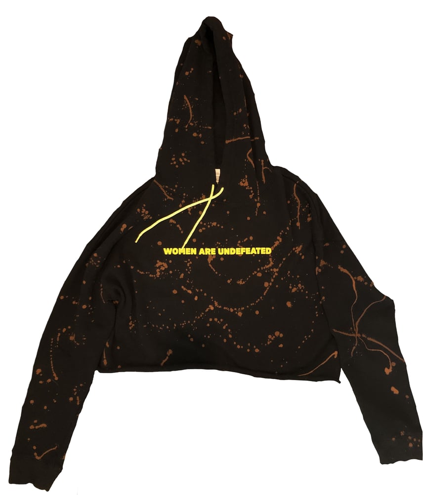 Image of NEW: Custom Dyed Cropped Hoodie