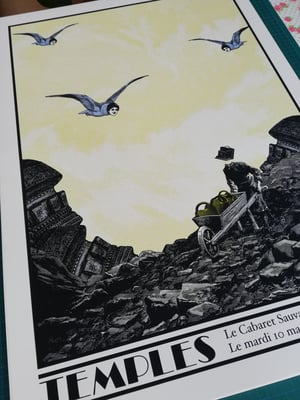 TEMPLES gigposter - Le Cabaret Sauvage Paris March 2020