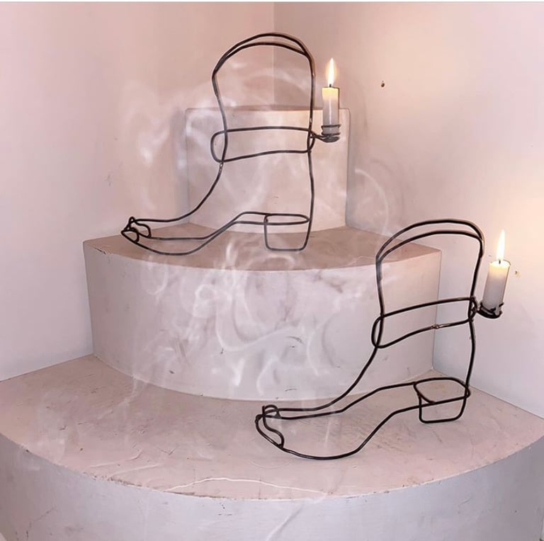 Cowgirl Boot Candle Image 4