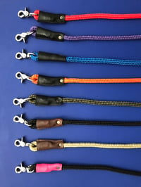 Image 3 of Rope w/ Leather Dog Leash 