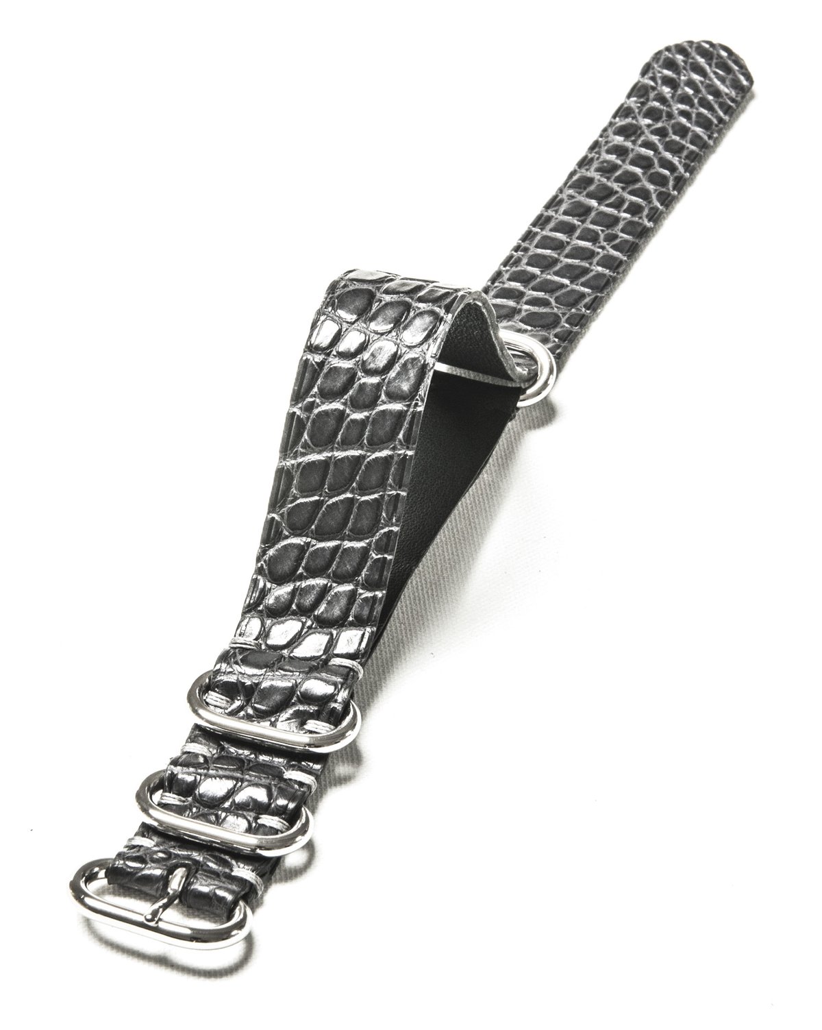 Image of Grey Alligator NATO strap