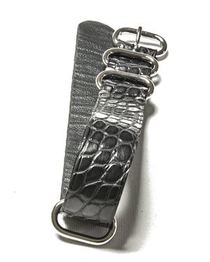 Image of Grey Alligator NATO strap
